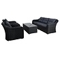 PAZOON Buffalo XL Loungeset aus Wicker mit rechteckigem Kaffeetisch