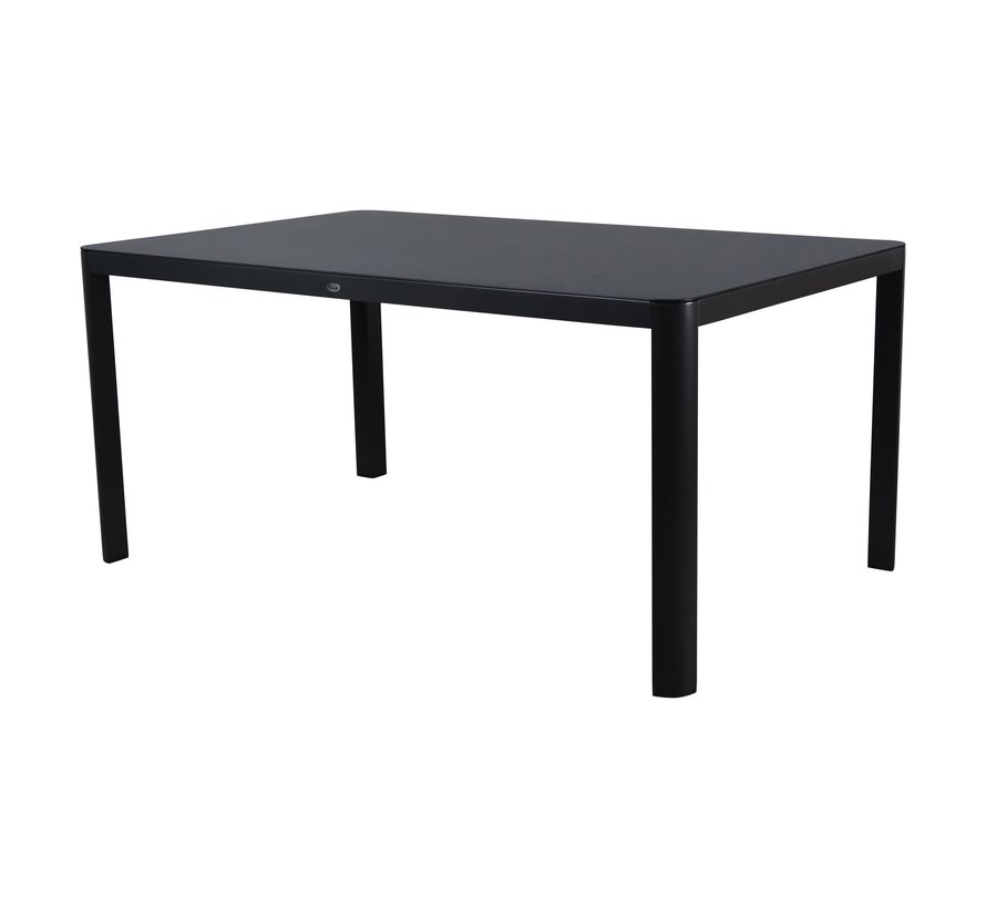 Hartman Gibraltar tuintafel 160cm met aluminium frame en HPL tafelblad | Antraciet