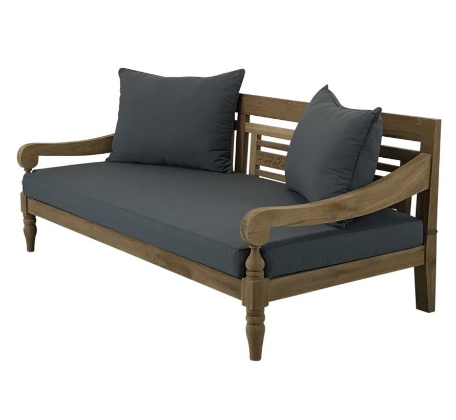 PAZOON Kawan XL Loungebank recycled Teakholz | 190cm x 80cm