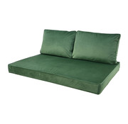 Madison 3-teiliges Lounge Velvet Grün Kissenset | 120cm x 80cm