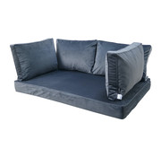 Madison 5-delige Lounge Velvet Grijs kussenset | 120cm x 80cm