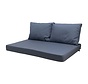 Madison Outdoor Manchester Denim Grau Kissenset für Loungemöbel und Palettenbank | 120cm x 80cm