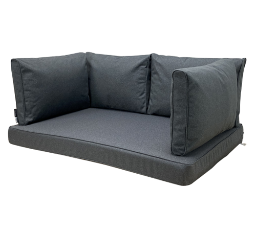 Madison Madison Outdoor Manchester Grau Kissenset für Loungemöbel und Palettenbank | 120cm x 80cm