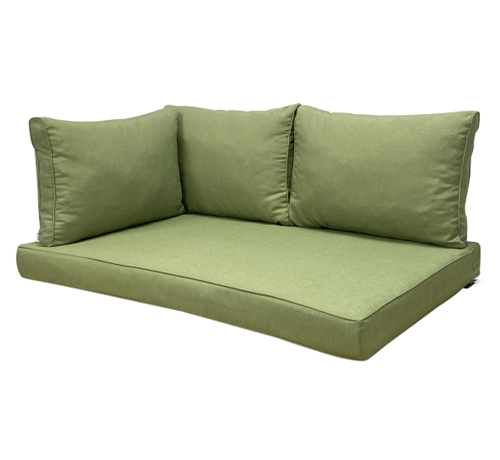 Madison Madison Lounge Panama Sage Groen kussenset voor in uw loungeset of palletbank | 120cm x 80cm