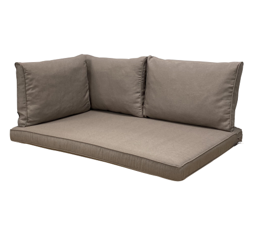 Madison Madison Lounge Panama Taupe Kissenset für Loungemöbel und Palettenbank | 120cm x 80cm