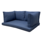 Madison Lounge Panama Saffier Blauw kussenset voor in uw loungeset of palletbank | 120cm x 80cm