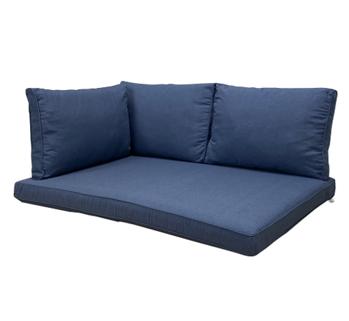 Madison Madison Lounge Panama Saffier Blauw kussenset voor in uw loungeset of palletbank | 120cm x 80cm