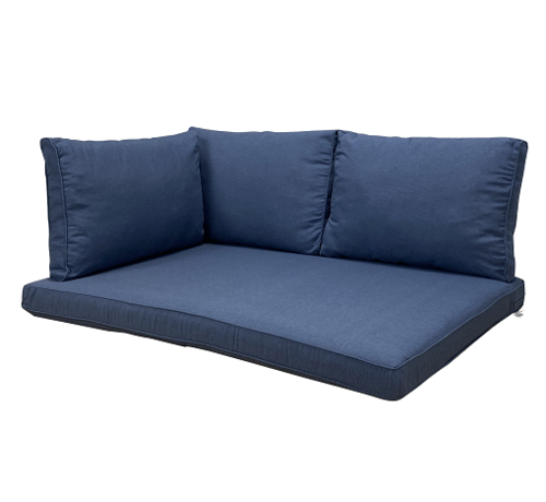 Madison Madison Lounge Panama Saphir Blau Kissenset für Loungemöbel und Palettenbank | 120cm x 80cm