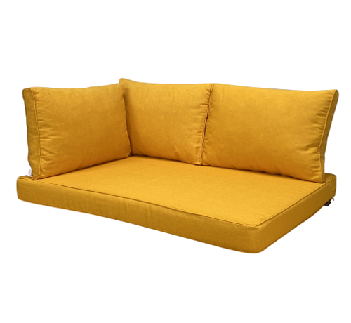 Madison Madison Lounge Panama Gelb Kissenset für Loungemöbel und Palettenbank | 120cm x 80cm