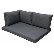 Madison 4-delige Outdoor Oxford Grijs kussenset | 120cm x 80cm