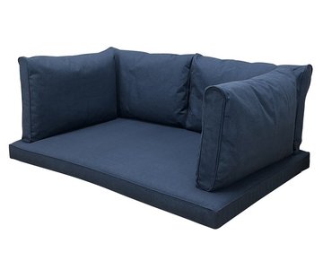 Madison 5-delige Outdoor Oxford Blauw kussenset | 120cm x 80cm