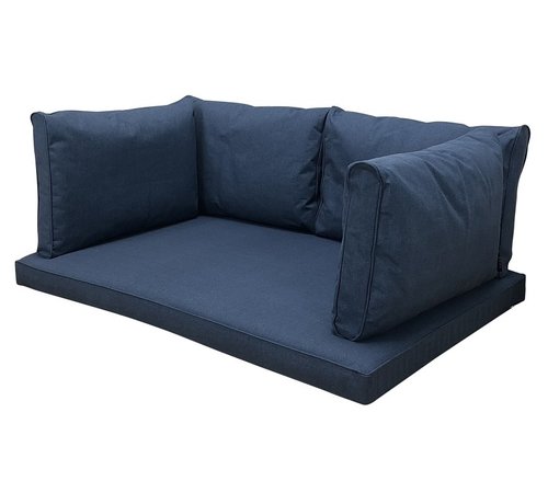 Madison Madison Outdoor Oxford Blauw kussenset voor in uw loungeset of palletbank | 120cm x 80cm