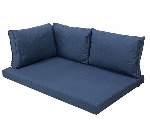 Madison Madison Outdoor Oxford Blauw kussenset voor in uw loungeset of palletbank | 120cm x 80cm