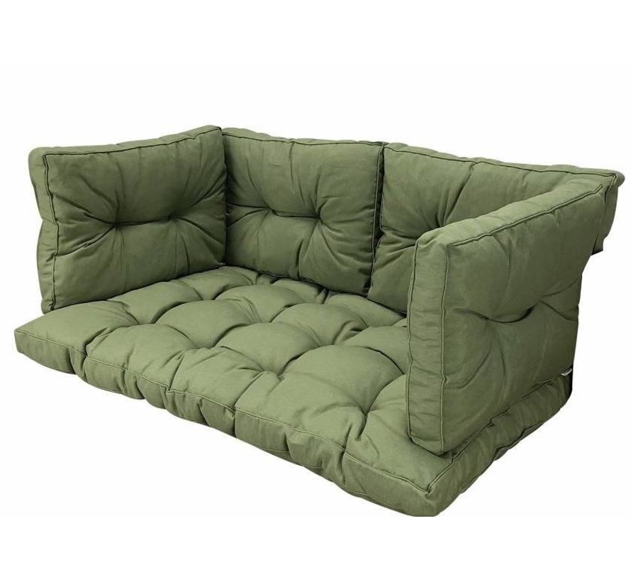 Madison Florance Panama Sage Groen kussenset voor in uw loungeset of palletbank | 120cm x 80cm