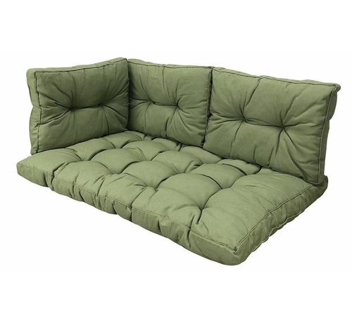 Madison Madison Florance Panama Sage Groen kussenset voor in uw loungeset of palletbank | 120cm x 80cm