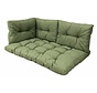 Madison Florance Panama Sage Groen kussenset voor in uw loungeset of palletbank | 120cm x 80cm