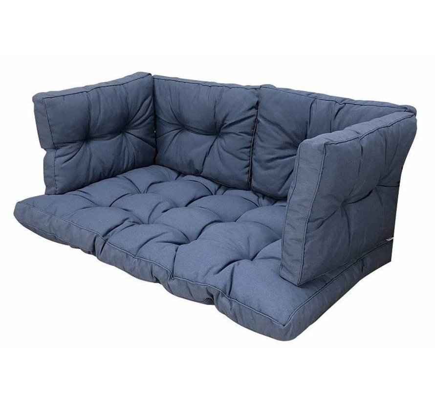 Madison Florance Panama Saffier Blauw kussenset voor in uw loungeset of palletbank | 120cm x 80cm