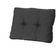 Madison Florance Rib Zwart rugkussen | 60cm x 43cm