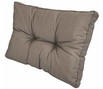 Madison Florance Panama Taupe rugkussen | 60cm x 43cm