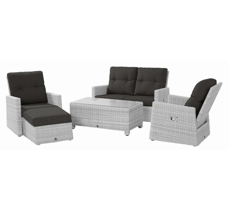 Taste by 4 Seasons Outdoor Catania Loungeset mit Loungebank und Stuhle