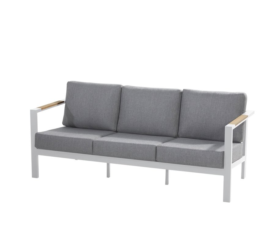 Taste by 4 Seasons Outdoor Ginger Loungeset mit Teak und Aluminium | Frost Grey