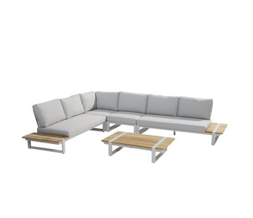 Taste by 4 Seasons Outdoor 5-teiliges Country Loungeset | Frost Grey