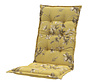 Madison Rose Gelb Stuhlauflage mit Hochlehner | 123cm x 50cm