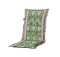 Madison Ikatin Groen standenstoelkussen met lage rug  | 105cm x 50cm
