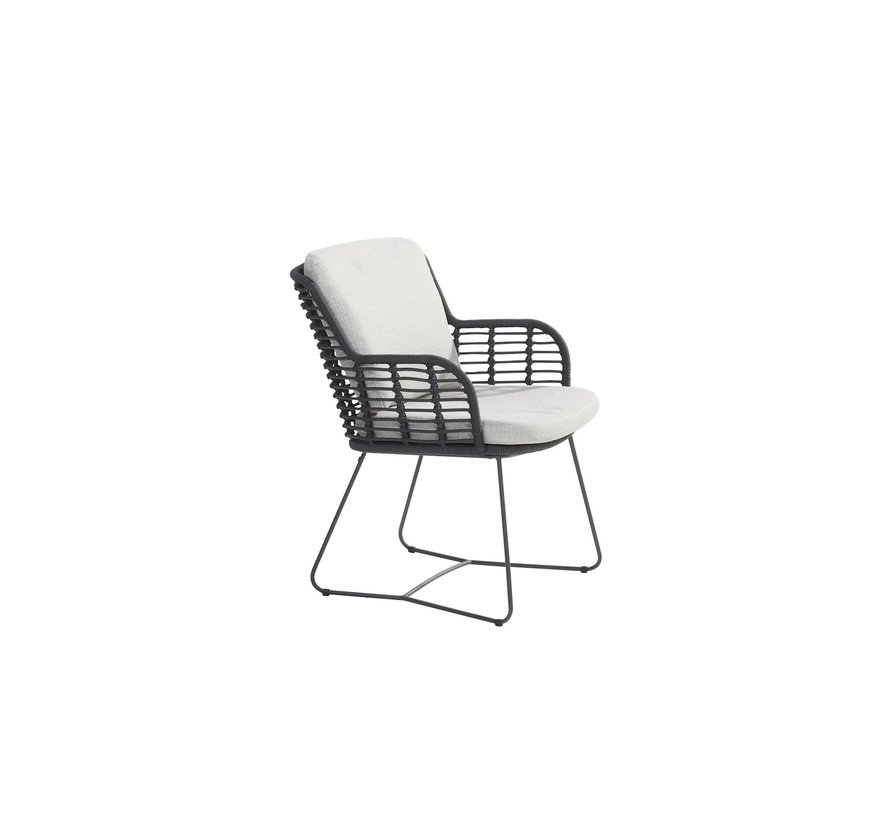 4 Seasons Outdoor Prado Ellips tuinset met 6 Fabrice tuinstoelen