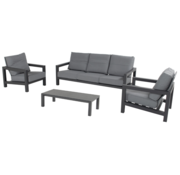 Hartman 4-teiliges Barrosa Loungeset | Anthrazit