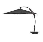 Sun Garden Easy Sun zweefparasol vierkant zonder voet | Antraciet