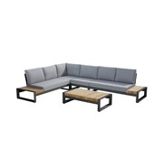 Taste by 4 Seasons Outdoor 4-teiliges Matisse Loungeset | Anthrazit