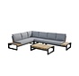 Taste by 4 Seasons Matisse Loungeset met teak en aluminium | Antraciet