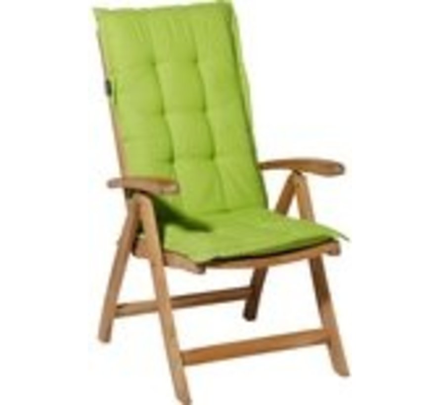 4x Madison Panama Lime standenstoelkussen met hoge rug  | 123cm x 50cm