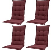 Madison Tuinstoelkussen Panama Bordeaux 4 stuks  | 105cm x 50cm