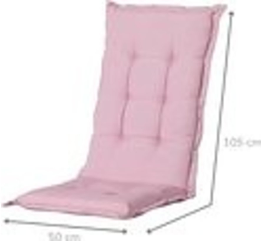 4x Madison Panama Pink Niedriger Stuhlauflage  | 105cm x 50cm