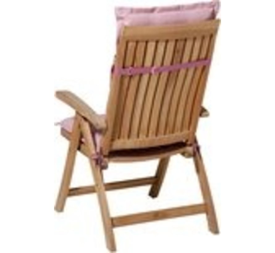 4x Madison Panama Pink Niedriger Stuhlauflage  | 105cm x 50cm