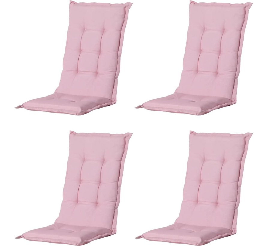 4x Madison Panama Pink Niedriger Stuhlauflage  | 105cm x 50cm