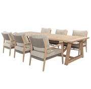 4 Seasons Outdoor Julia Low Dining tuinset 7-delige tuinset l Low Dining