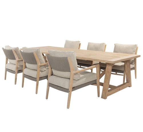 4 Seasons Outdoor Julia Low Dining gartensessel - Noah Teak gartentisch 300cm