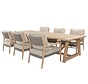 Julia Low Dining gartensessel - Noah Teak gartentisch 300cm