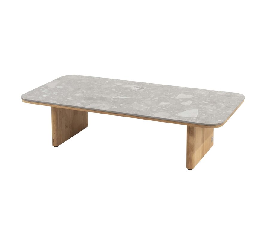 4 Seasons Outdoor Lucas Loungeset met teak en Terrazzo tafel