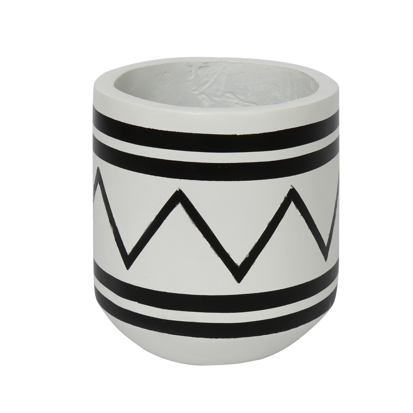 Bazar Bizar Il Vaso Santorini - Bianco Nero