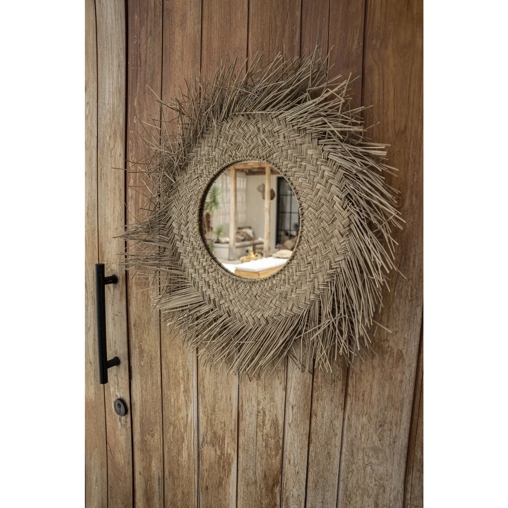 Bazar Bizar The Rotan Mirror - Natural - M