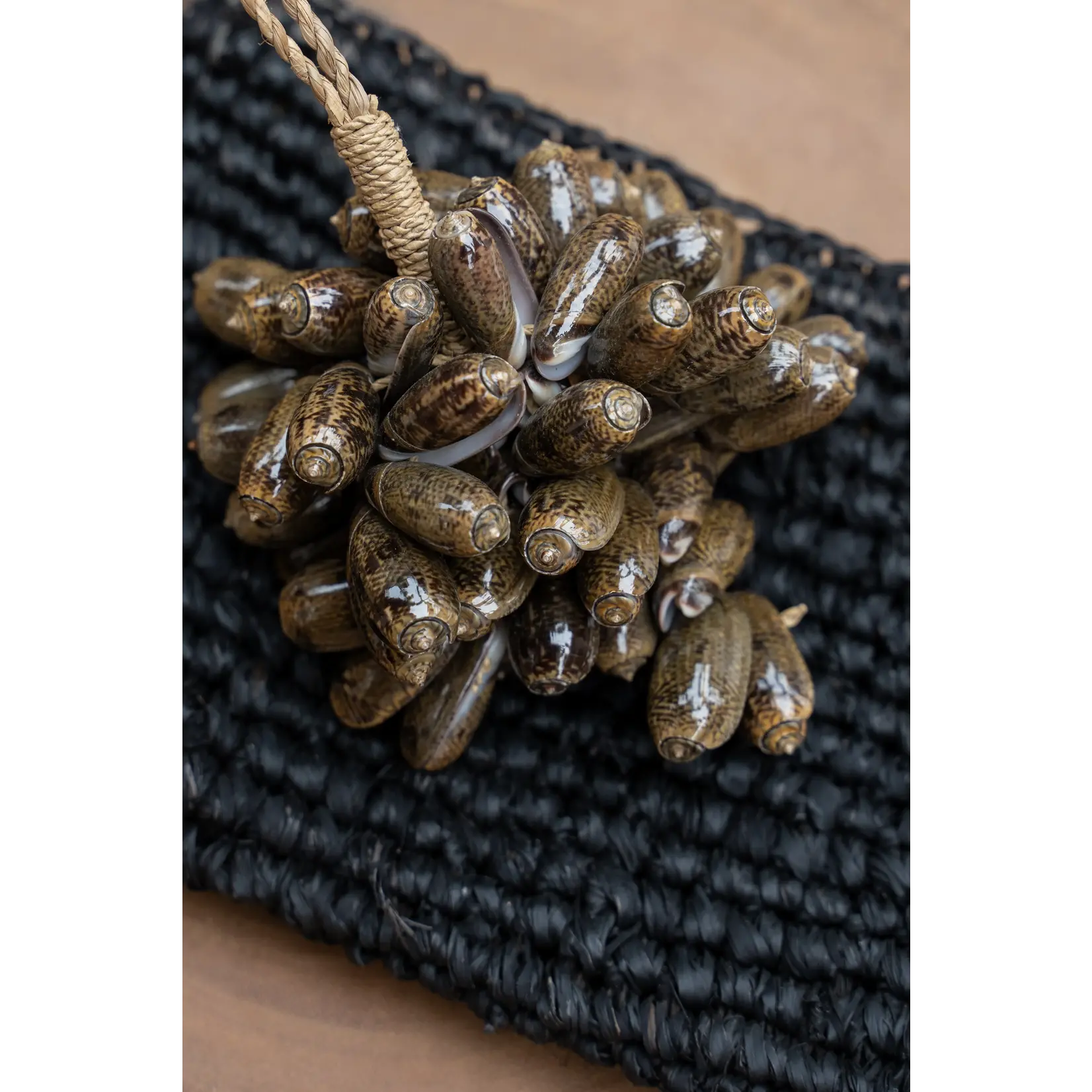 Bazar Bizar De Brown Cowrie Shell Hangdecoratie