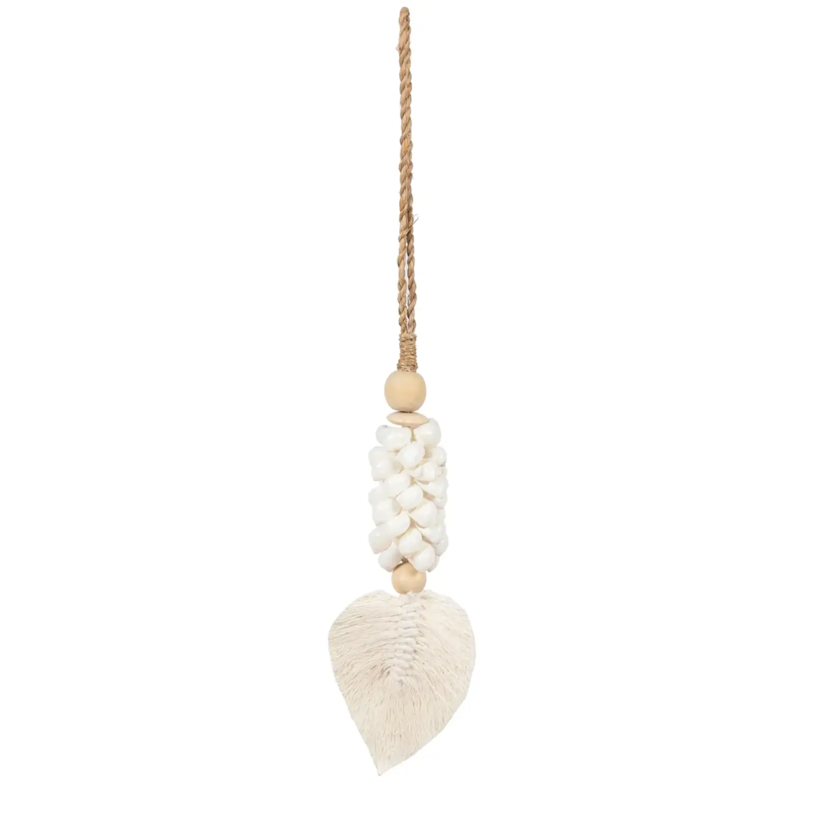 Bazar Bizar The Leaf & Shell Tassel - White