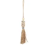 Bazar Bizar The Cowrie and Raffia Tassel - Natural