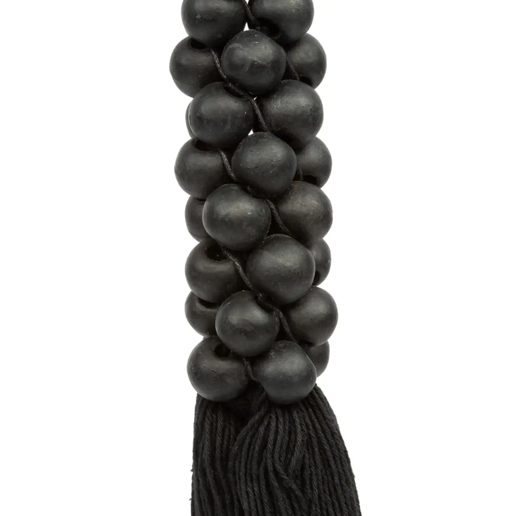 Bazar Bizar The Wooden Beads with Cotton Tassel - Black