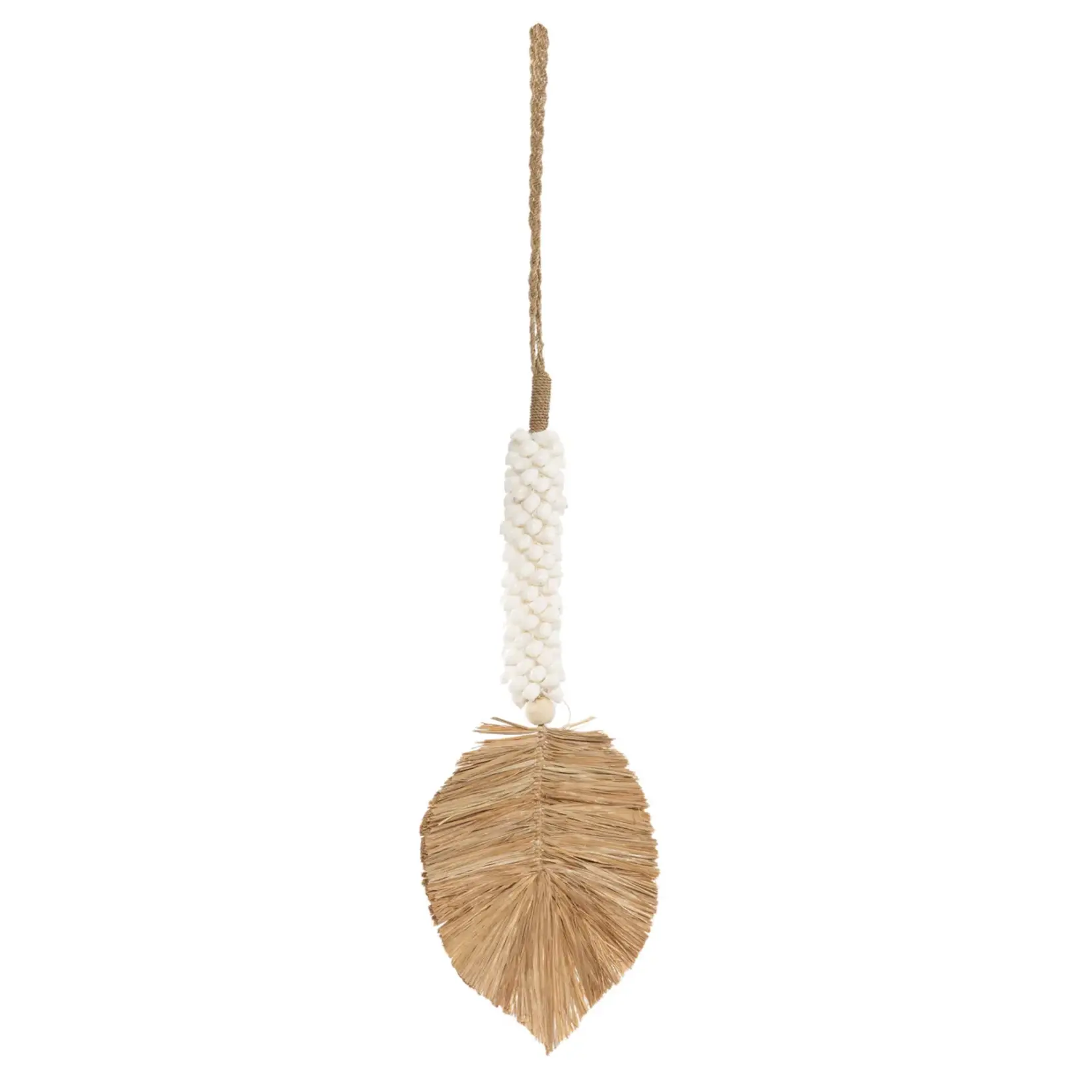 Bazar Bizar The Raffia Shell Tassel - White Natural