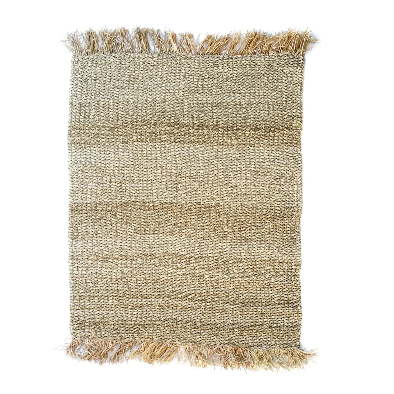 Bazar Bizar Het Raffia Fringed Tapijt - Naturel - 180x240